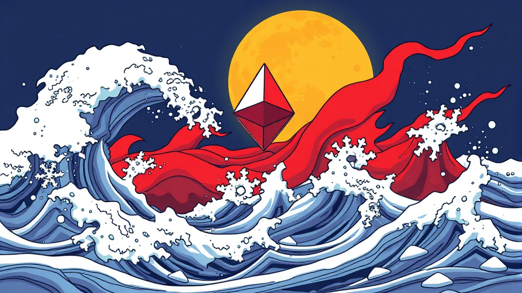 이더리움도 ‘휘청’ (illustration 스타일)