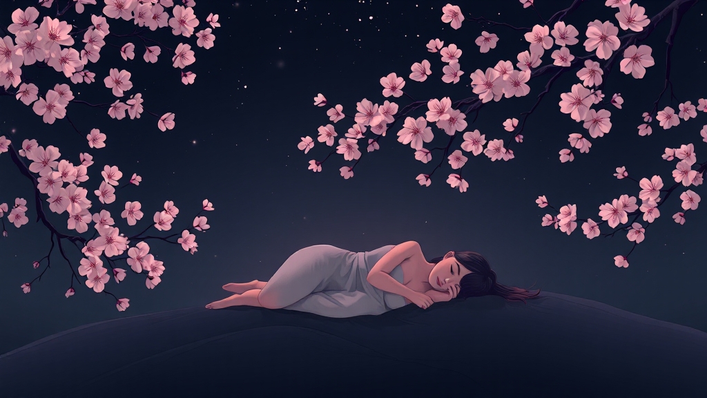 숙면 유도, 피로 회복 (illustration 스타일)