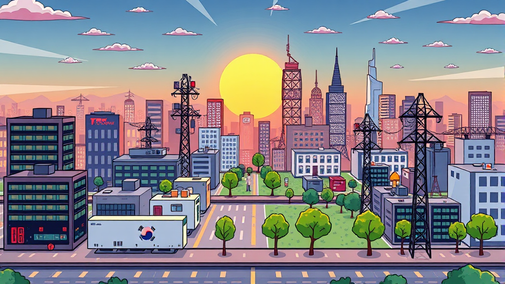 AI 및 전력 보존 관련 국내외 기업 분석 (cartoon 스타일)