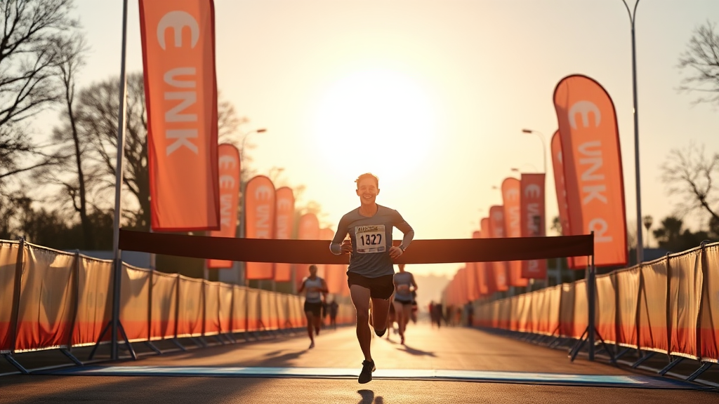 하프 마라톤, 훈련이 답이다! (realistic 스타일)