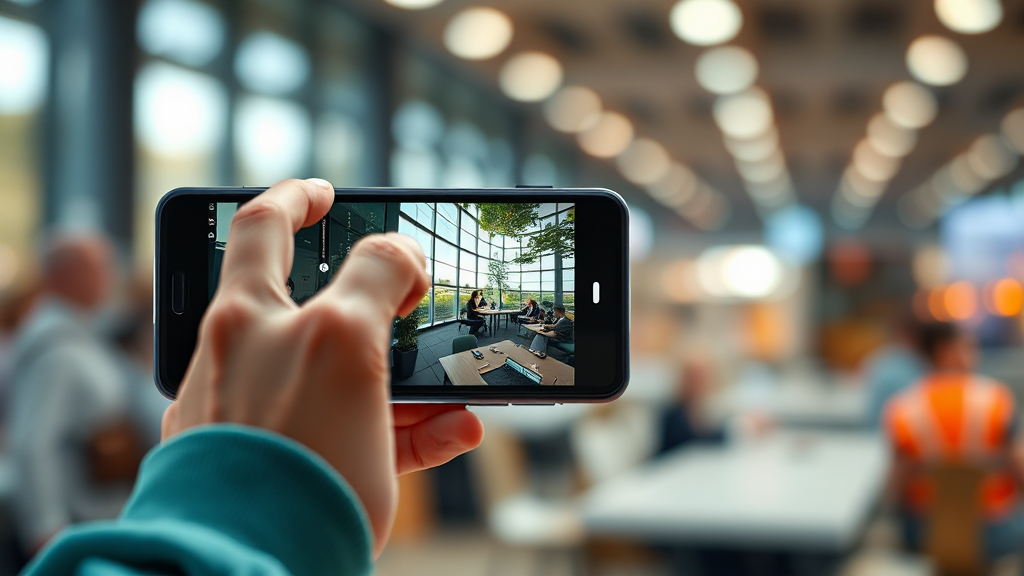 카메라부터 생산성까지: 다재다능한 폴더블 기능 (realistic 스타일)