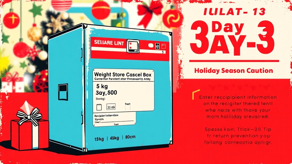 택배 이용 시 주의사항 (popart 스타일)