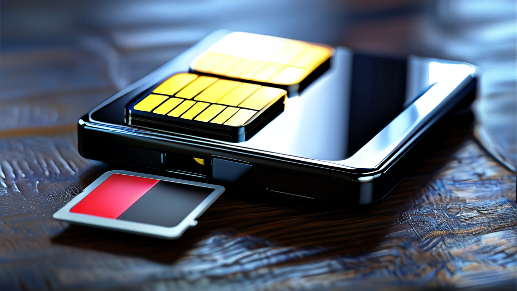 유심 업데이트와 교체, 무엇이 다를까요? (realistic 스타일)