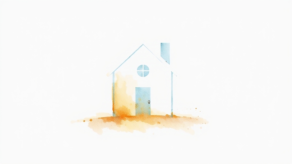 정부24로 초간단 전입신고 (watercolor 스타일)