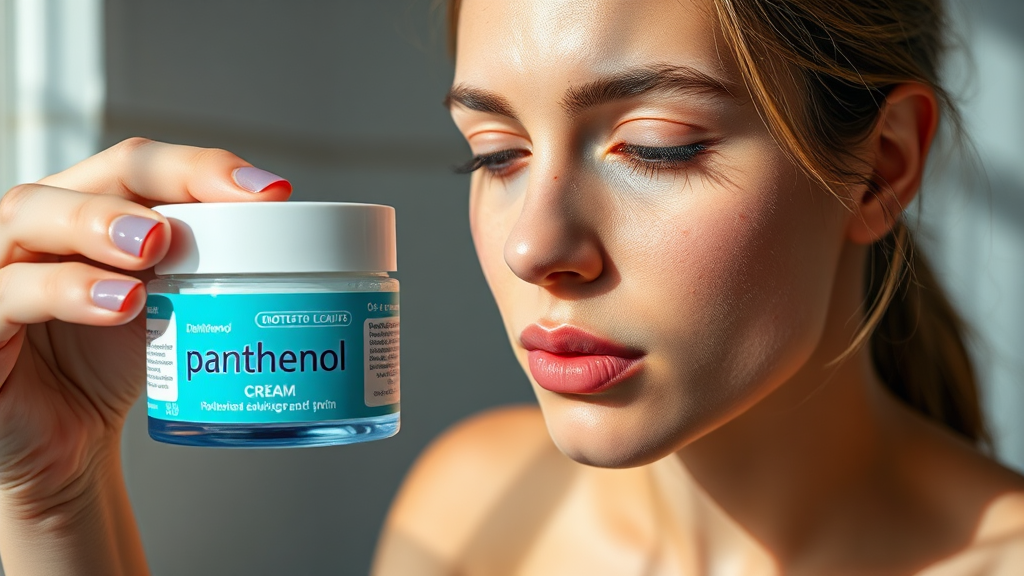 판테놀 크림 vs 연고 (realistic 스타일)