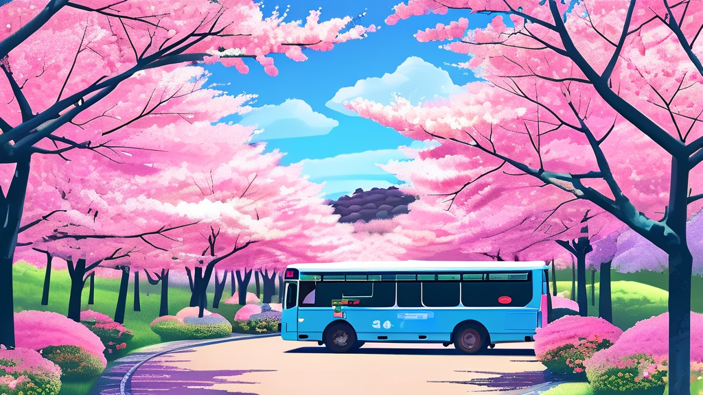 교통편 및 주차 정보 (illustration 스타일)