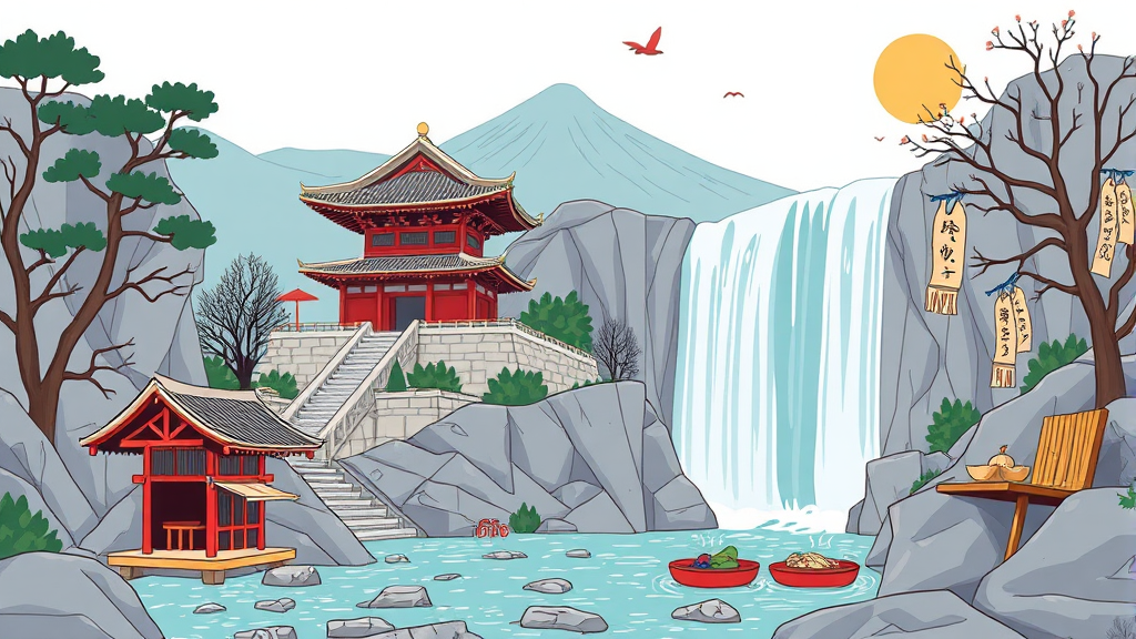 백두산 여행, 이것만은 꼭 알아두세요! (illustration 스타일)