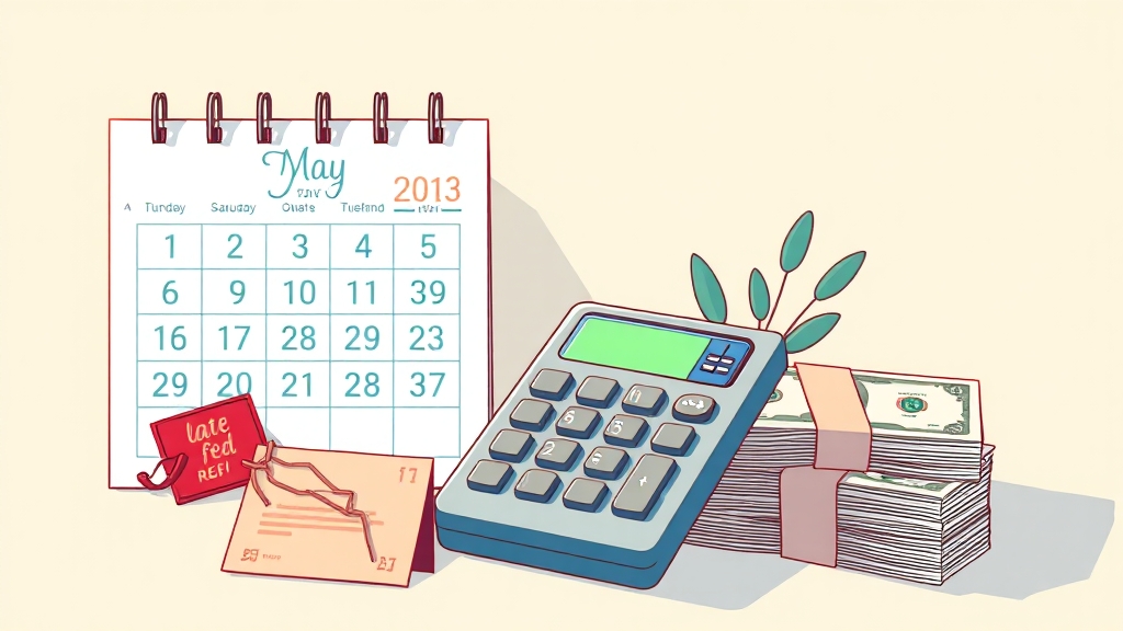 종합소득세 신고 기한을 꼭 지키세요! (illustration 스타일)