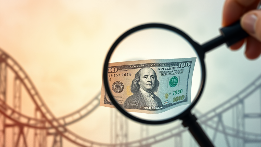 환율 변동, 투자 전략은? (watercolor 스타일)