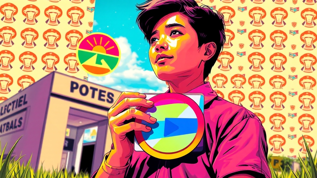 사전투표 일정 및 준비 (popart 스타일)
