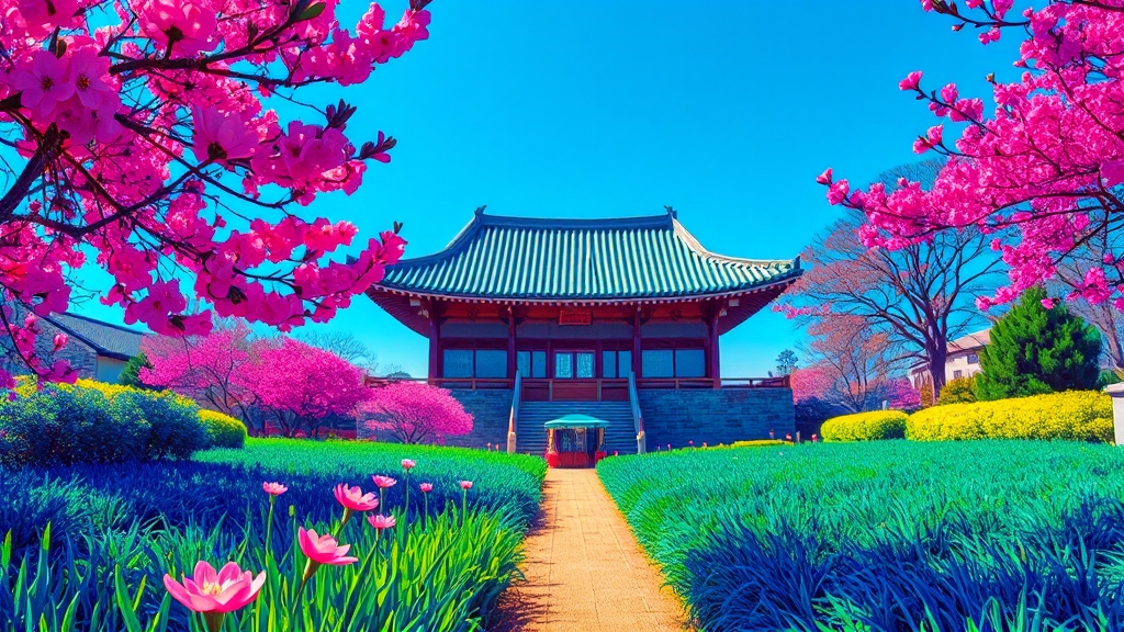 청와대 주변, 함께 둘러볼 만한 곳은 어디일까요? (popart 스타일)