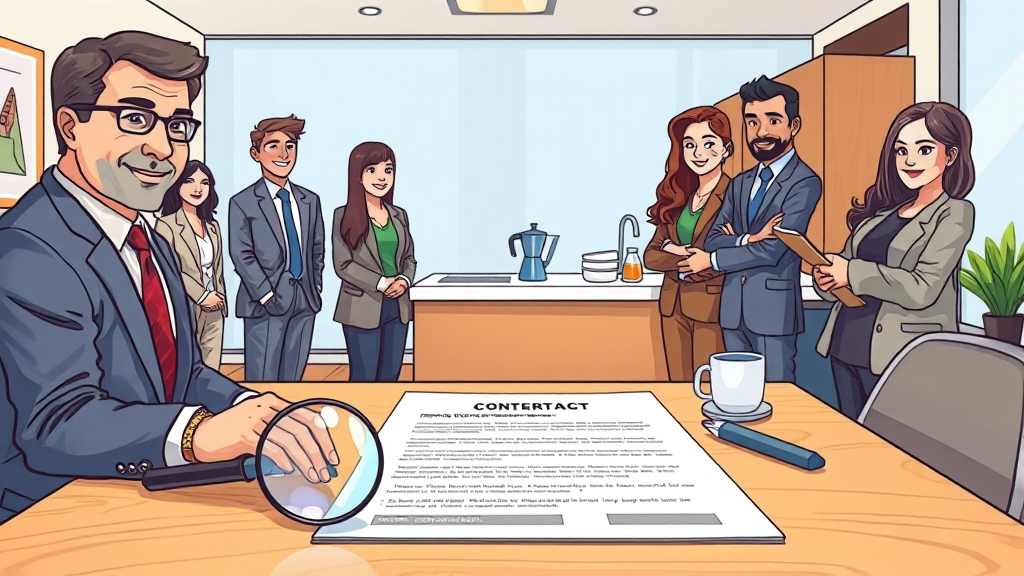 수의계약의 장단점 및 활용 방안 (cartoon 스타일)