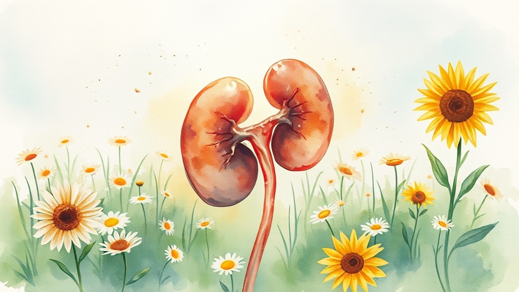 신장암, 왜 알아야 할까요? (watercolor 스타일)