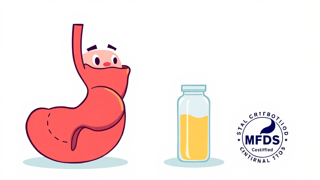 최적의 매스틱 유산균 복용법 및 제품 선택 가이드 (cartoon 스타일)