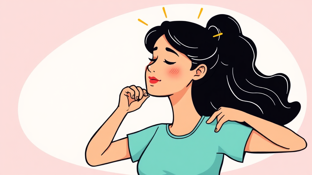 견갑상신경 포착 증후군 치료 방법 (cartoon 스타일)