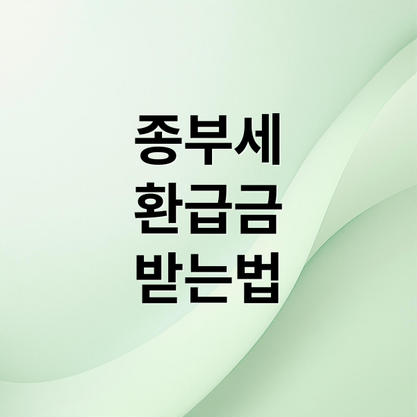 종부세
환급금
받는법 (종부세 환급금)