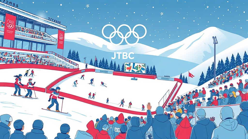 JTBC 시청률 및 평가 (illustration 스타일)