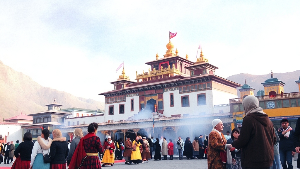 어퍼 무스탕 중심, 로만탕 (watercolor 스타일)