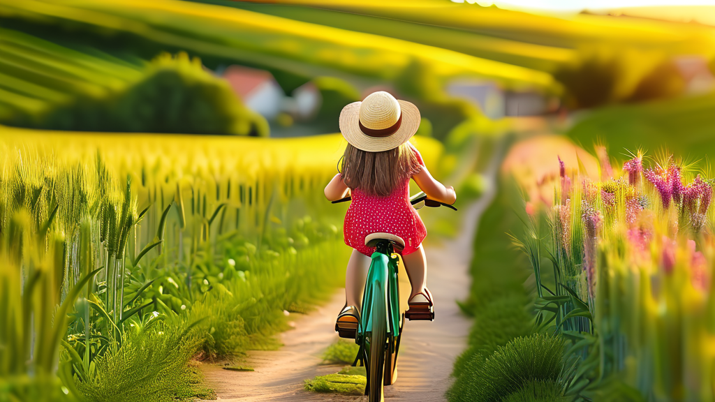 아이와 함께하는 가파도 체험: 자연 속 즐거운 추억 (realistic 스타일)