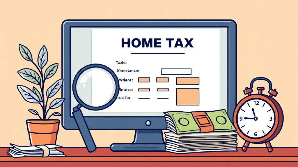 홈택스 상속세 신고 방법 (illustration 스타일)