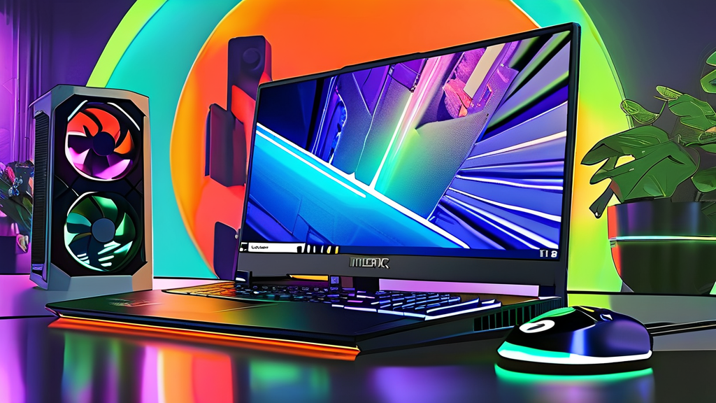 그램 울트라의 강력한 GPU, 인텔 Arc와 RTX 5050의 잠재력 탐구 (cartoon 스타일)