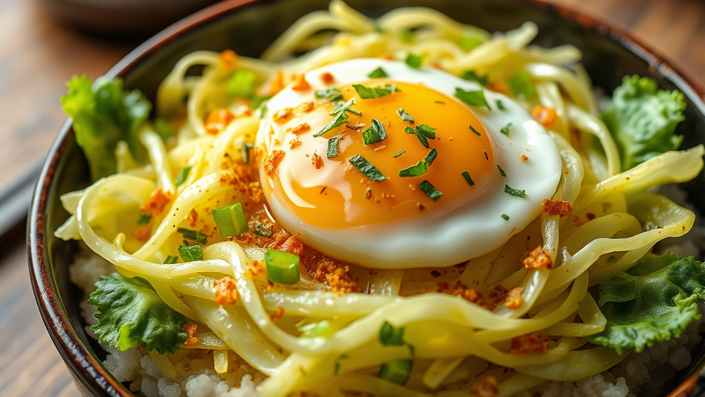 양념장에 버무려지는 신선한 봄동 겉절이