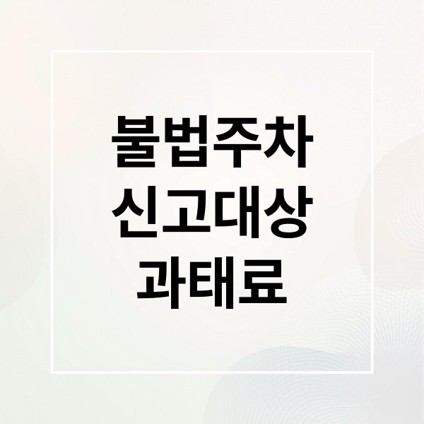 불법주차
신고대상
과태료 (불법주차 신고)