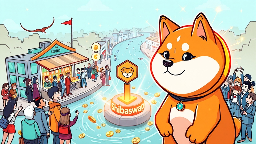 시바이누 코인 핵심 개요 (cartoon 스타일)