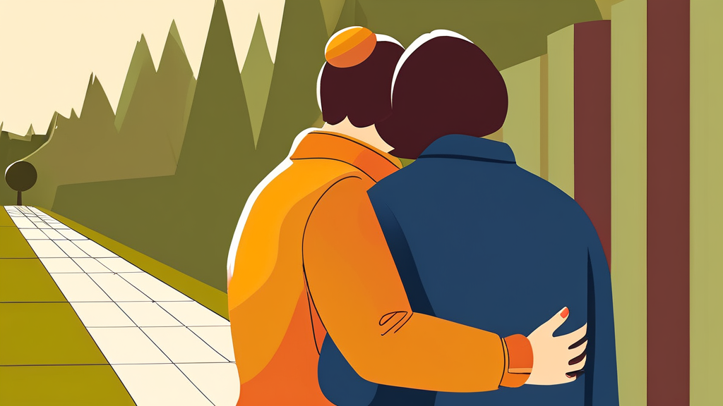 주변 사람들의 역할: 우울증 환자를 돕는 방법 (illustration 스타일)