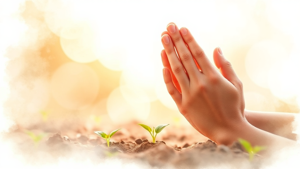 간구를 통한 소망 전달 (watercolor 스타일)