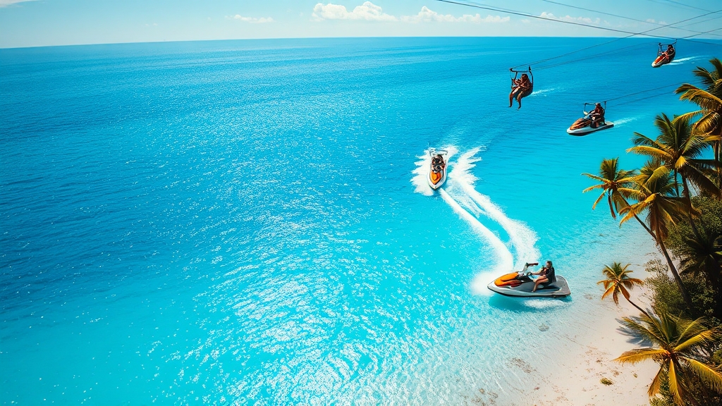 신나는 레저 스포츠 체험 (realistic 스타일)