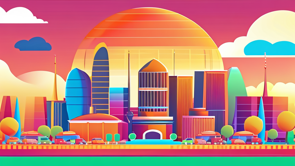 미래 성장 동력: 국민연금이 주목하는 기술 및 산업 분야 (cartoon 스타일)