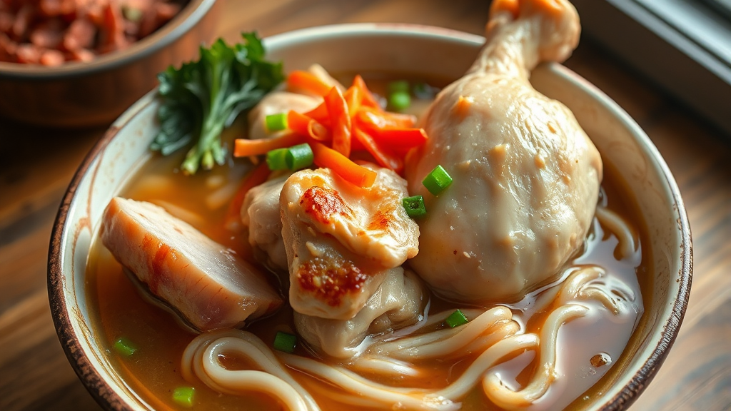 화홍칼국수 닭칼국수, 뭐가 특별할까? (realistic 스타일)