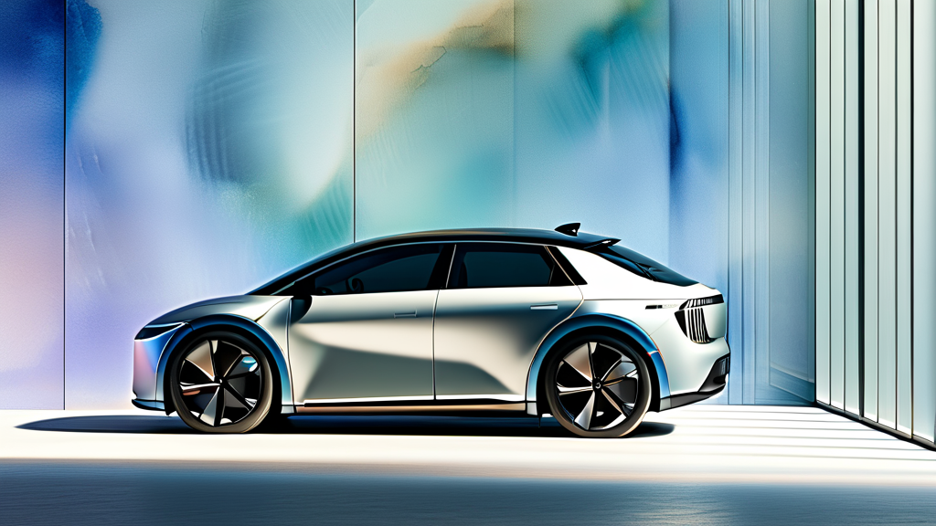 현대 친환경 및 전기차 라인업: 미래를 향한 발걸음 (watercolor 스타일)