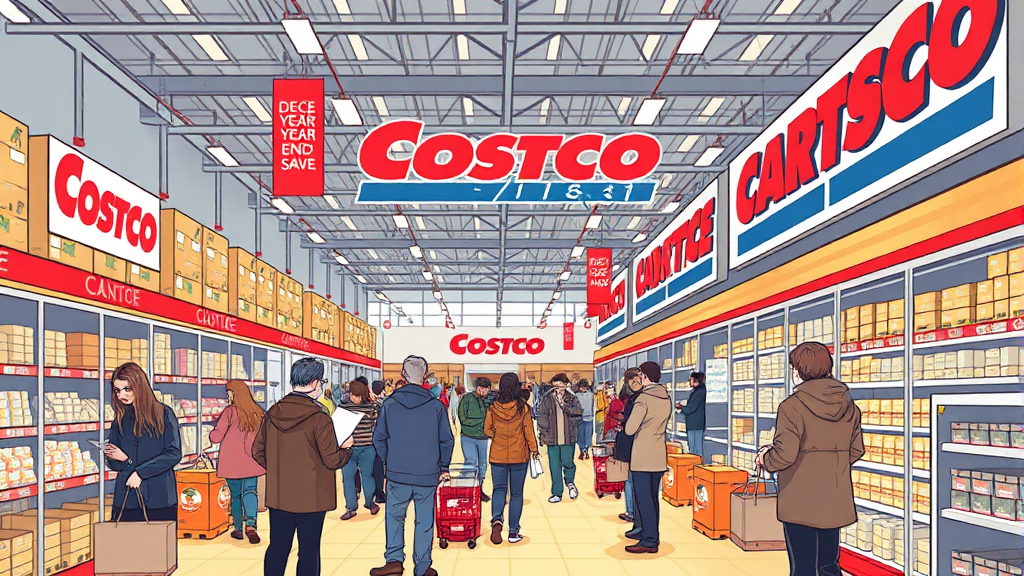 코스트코 쇼핑 꿀팁 (illustration 스타일)