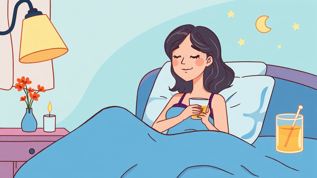 나에게 맞는 숙면 차 선택 가이드 및 섭취 시 주의사항 (cartoon 스타일)