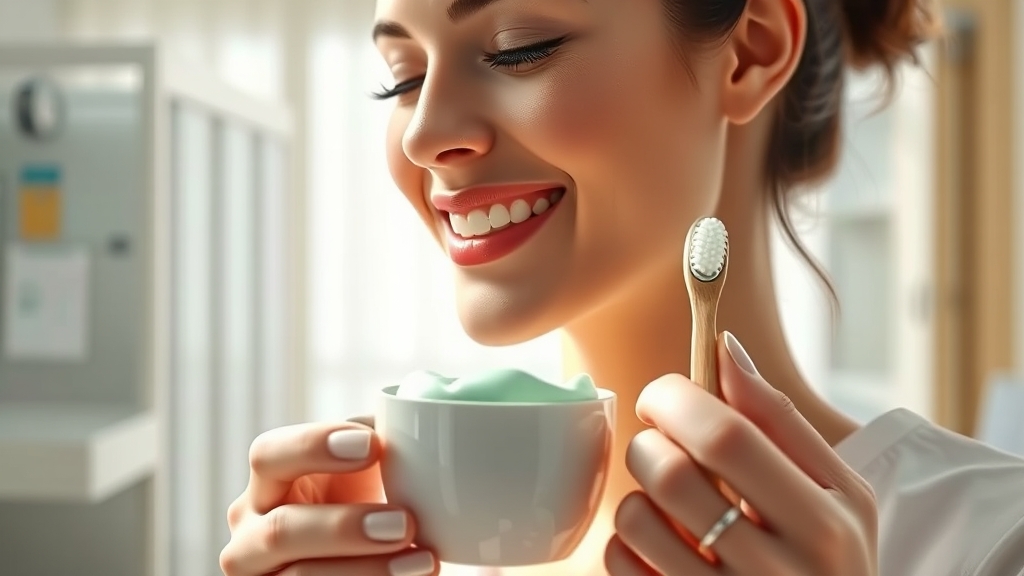 크라운 치료 후 구강 관리 방법 (illustration 스타일)