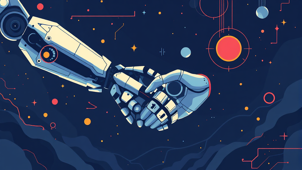 AI 시대, 인력 구조조정의 현실과 미래 전망 (illustration 스타일)