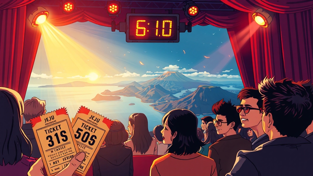 공연 시간 및 예매 (illustration 스타일)