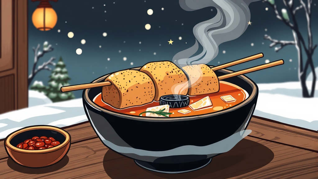 집에서 만드는 어묵탕 레시피 (illustration 스타일)