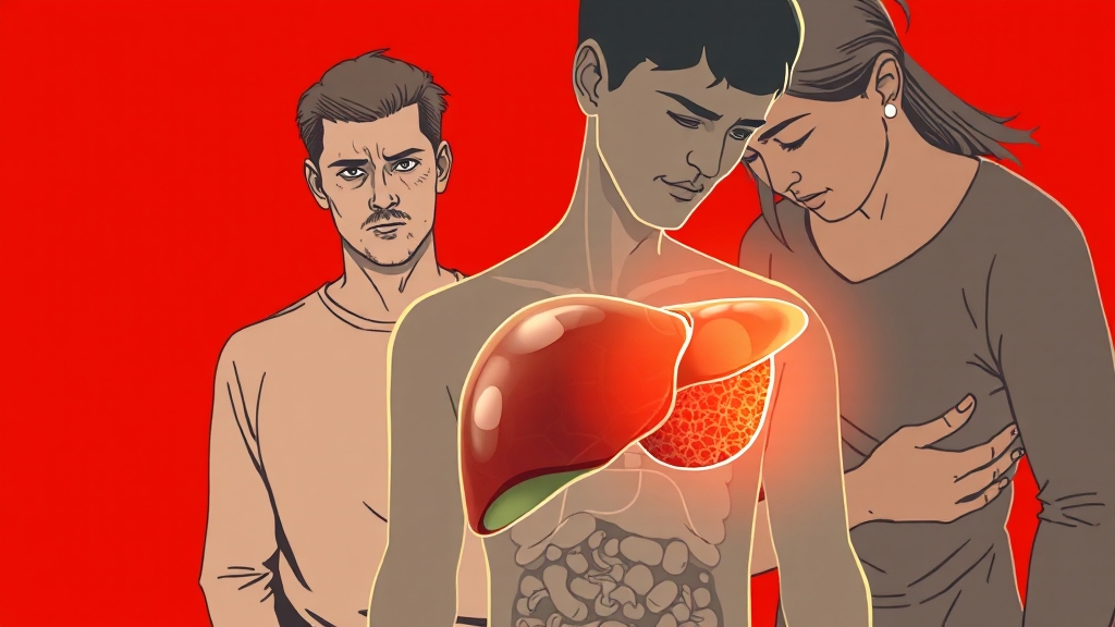 급성간염 대표 증상과 경과 (illustration 스타일)