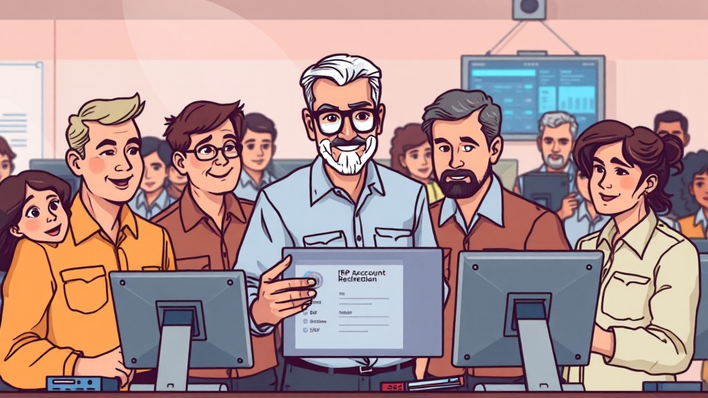 기업과 근로자의 준비 (cartoon 스타일)