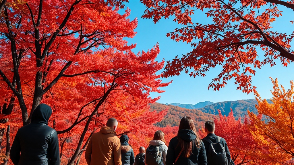 2025년 단풍 절정 시기 예측 (realistic 스타일)