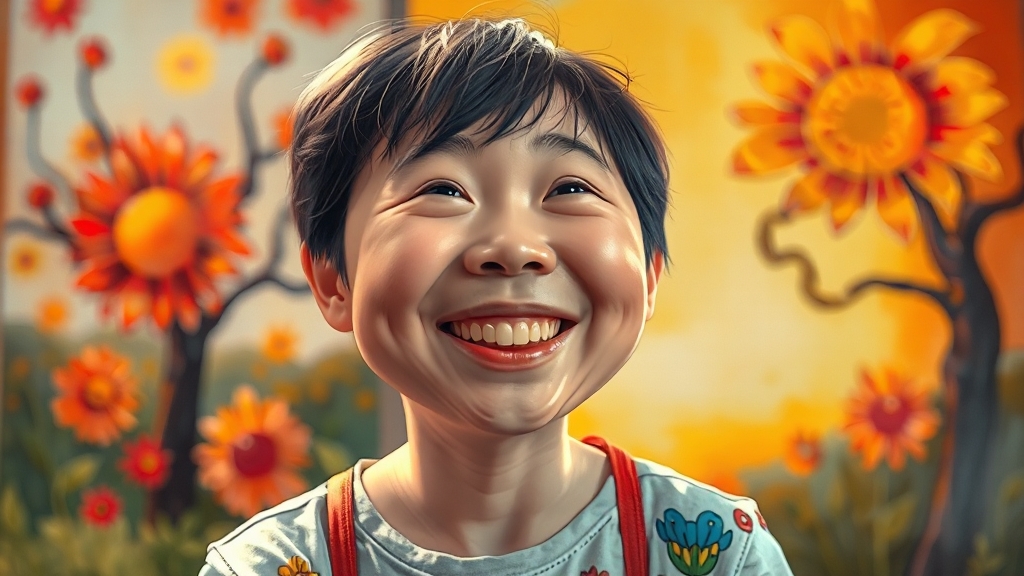 꿈과 희망을 그리는 화가 (realistic 스타일)