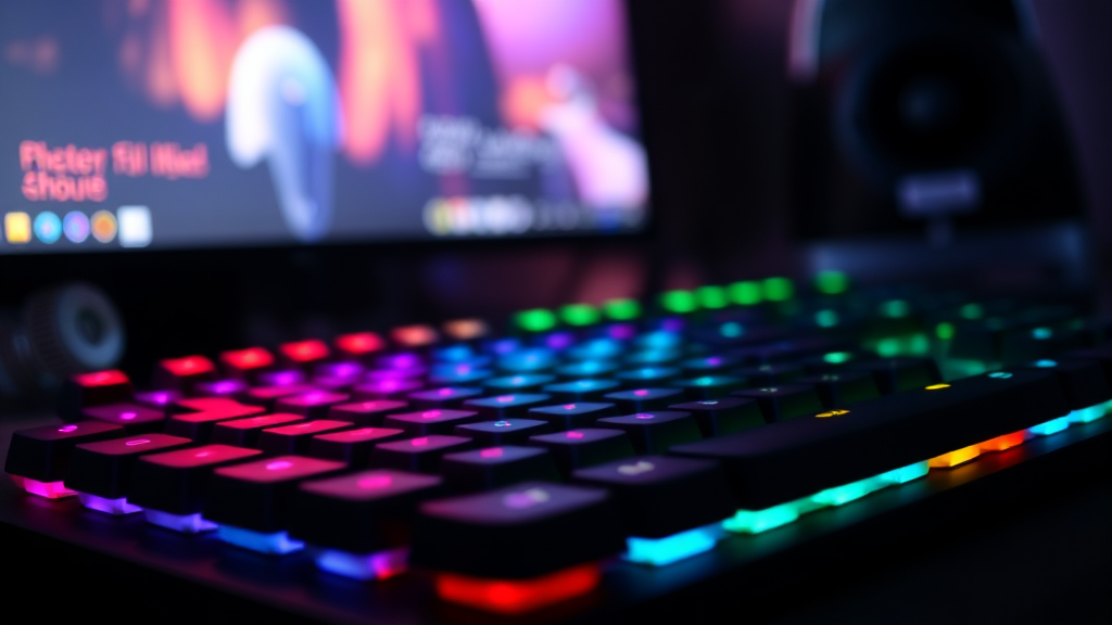 화려한 RGB 조명 효과와 설정 (realistic 스타일)