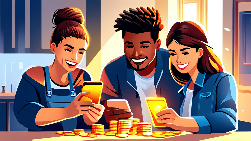 청년 희망적금 가입 조건 및 신청 방법 (illustration 스타일)