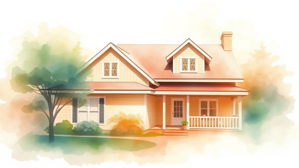 주택연금 상속 절차, 단계별로 알아보자 (watercolor 스타일)