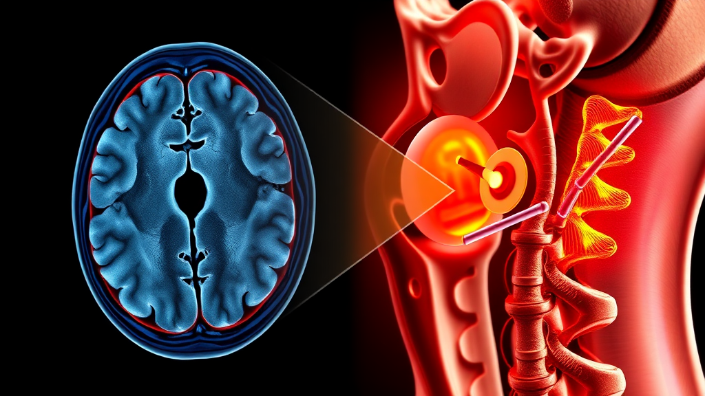 목 디스크 진단과 치료: 비수술적 방법부터 수술까지 (realistic 스타일)