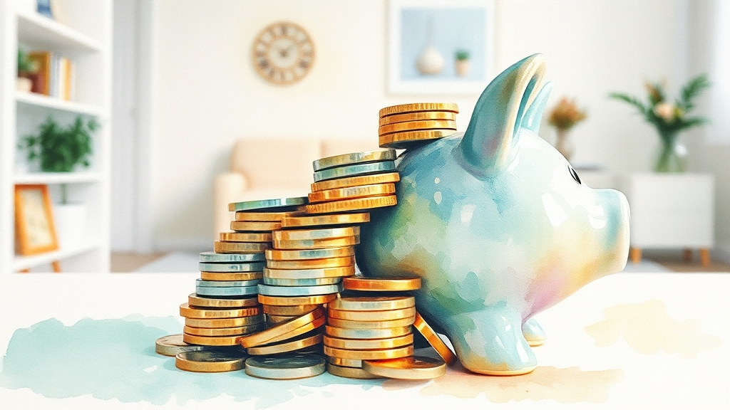 신용 점수, 어떻게 관리해야 할까? (watercolor 스타일)