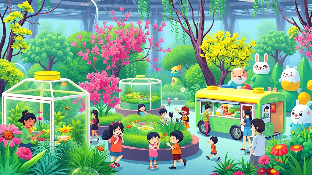 부대 프로그램 및 체험존 (illustration 스타일)